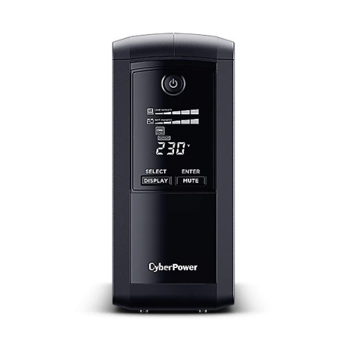CyberPower Zasilacz awaryjny VP700ELCD 700VA/390W, Symulowana fala sinusoidalna, AVR, USB, LCD, 4xSchuko