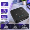 Qoltec Stacja dokująca dysków SSD M.2 NVMe | PCIe | DUAL 2x8TB | USB-C  3.2 | 10Gb/s