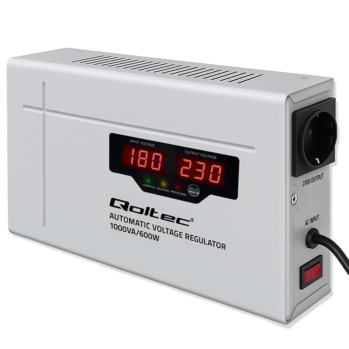 Stabilisator Computer Qoltec Automatyczny stabilizator napięcia AVR 1000VA 3% | Compact ...
