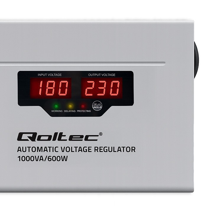 Stabilisator Computer Qoltec Automatyczny stabilizator napięcia AVR 1000VA 3% | Compact ...